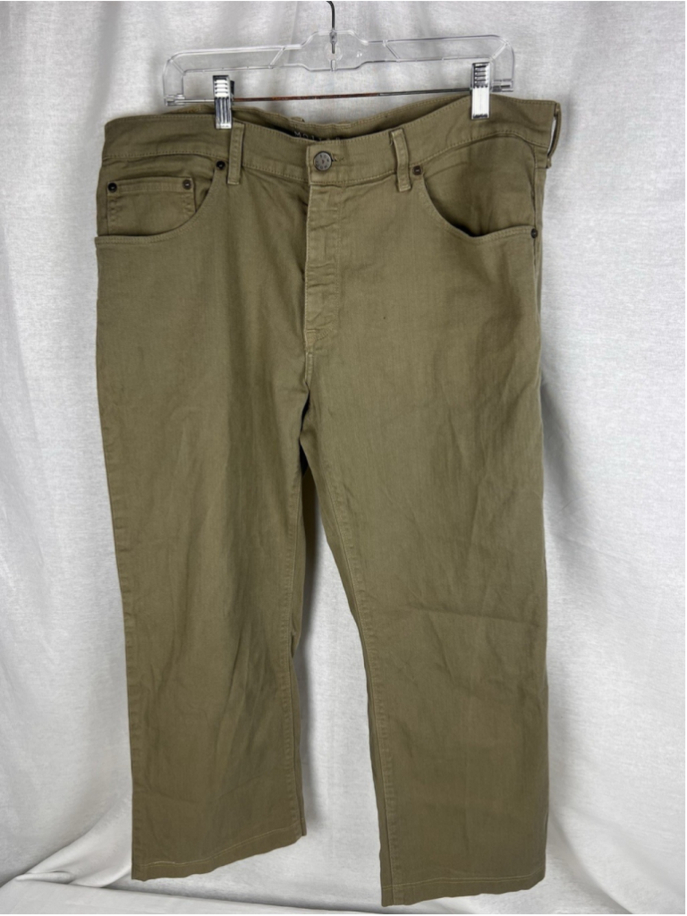 Mott & Bow Jeans Mens 38x32 Brown Straight Mercer Stretch Denim Pants